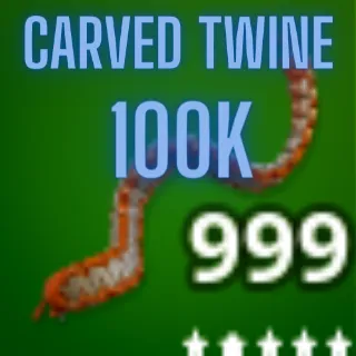 100k carved twine