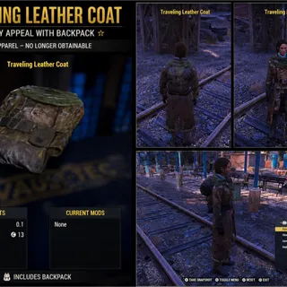 TRAVELING LEATHER COAT