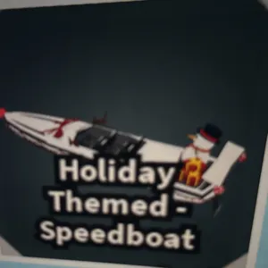 HOLIDAY THEMED SPEEDBOAT