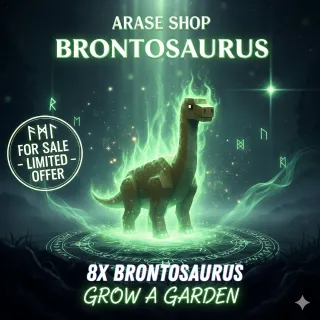 8X CLEAN BRONTOSAURUS