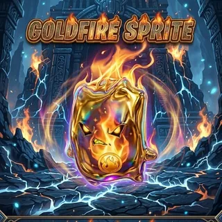 Gold fire sprite