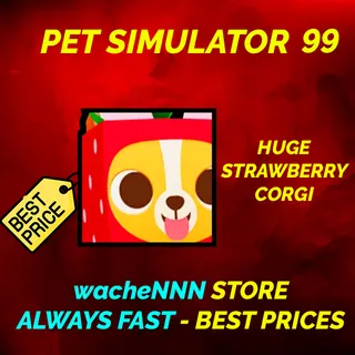 HUGE STRAWBERRY CORGI  | PS99 