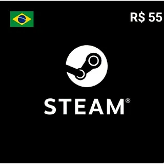 Steam Gift Card R$55.00 BRL Brazil