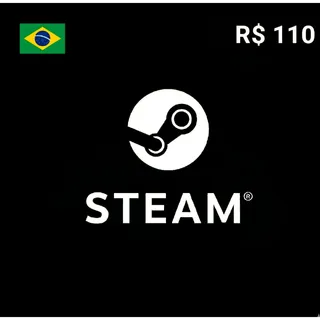 Steam Gift Card R$110.00 BRL Brazil