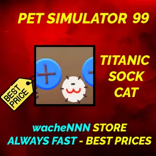 TITANIC SOCK CAT