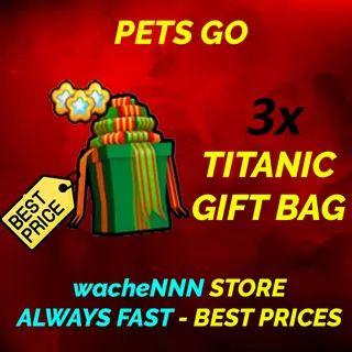 TITANIC GIFT BAG PETS GO