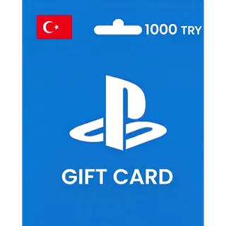 PSN Gift Card Turkey 1000.00 TRY TL