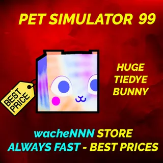 HUGE TIEDYE BUNNY  | PS99 