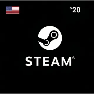Steam Wallet Code $20.00 USD US