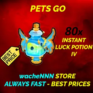 PETS GO LUCK POTION 80X PETS GO