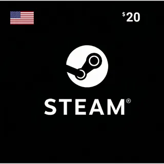 Steam Wallet Code $20.00 USD