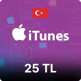 ₺25 TL Apple iTunes Gift Card TURKEY