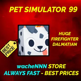 HUGE FIREFIGHTER DALMATIAN