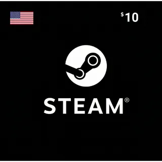 Steam Wallet Code $10.00 USD US