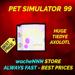 HUGE TIEDYE AXOLOTL  | PS99 