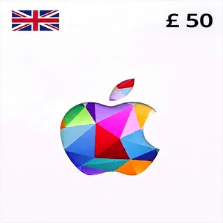 UK Apple Gift Card 50 Pound - Digital Code for App Store
