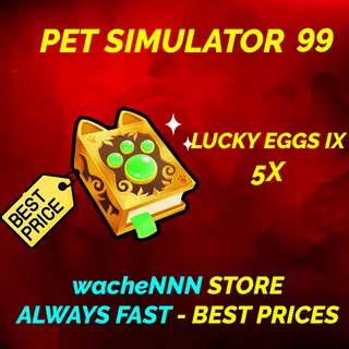 LUCKY EGGS IX ENCHANT 5X  | PS99 