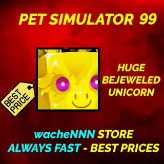 HUGE BEJEWELED UNICORN | PS99 