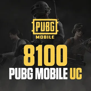 PUBG Mobile 8100 UC Global Code