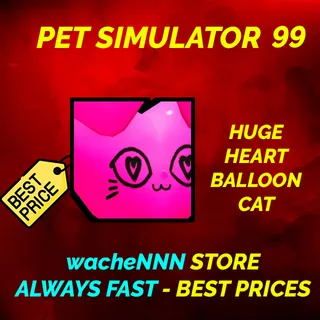 HUGE HEART BALLOON CAT | PS99 