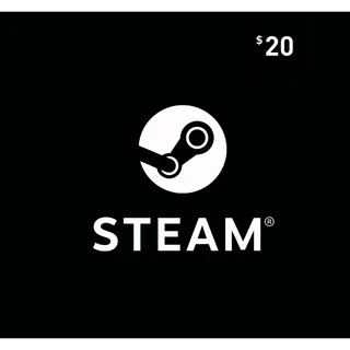 Steam Gift Card $20.00 USD 