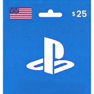 PSN Gift Card US $25.00 USD