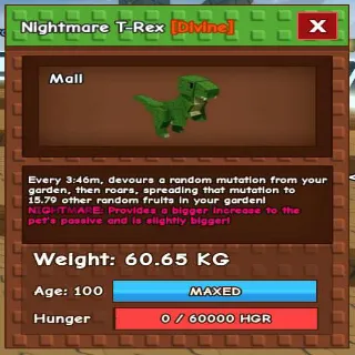 HUGE NIGHTMARE T-REX