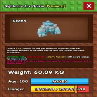 HUGE NIGHTMARE ICE GOLEM