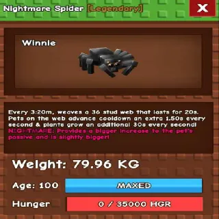 Semi Titanic  Nightmare Spider (79.96kg Max)