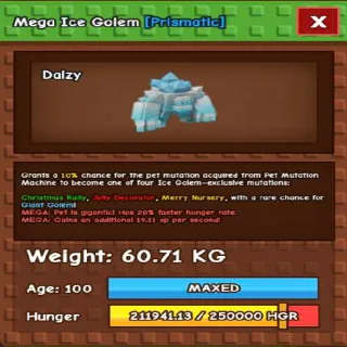Mege Huge Ice Golem