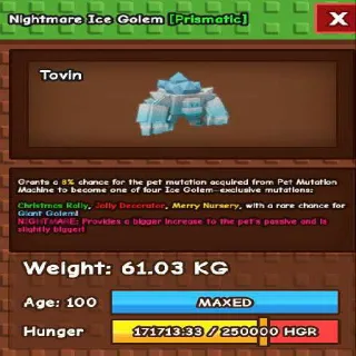 HUGE NIGHTMARE ICE GOLEM