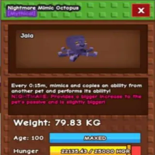 SEMI TITANIC NIGHTMARE MIMIC OCTOPUS(79.83KG MAX)