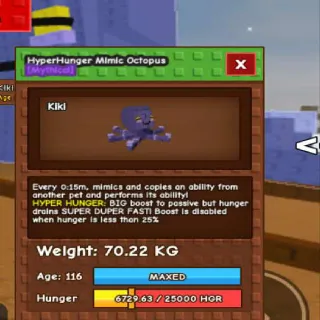 Hyper Hunger Semi Titanic Mimic Octopus
