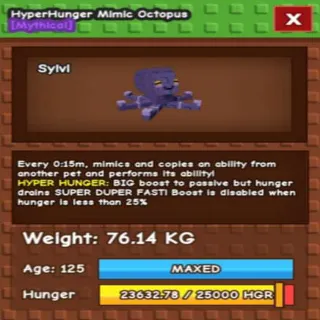 SEMI TITANIC HYPER HUNGER MIMIC OCTOPUS(76.14 MAX)