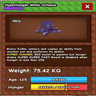 Hyper Hunger Semi Titanic Mimic Octopus(75.42kg Max)