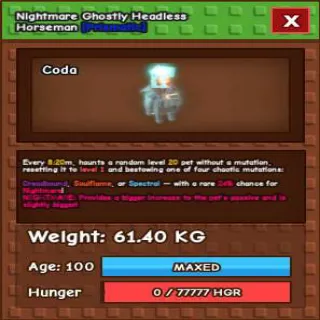 HUGE NIGHTMARE HEADLESS HORSEMAN