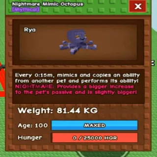 TITANIC NIGHTMAR MIMIC OCTOPUS(81.44KG MAX)