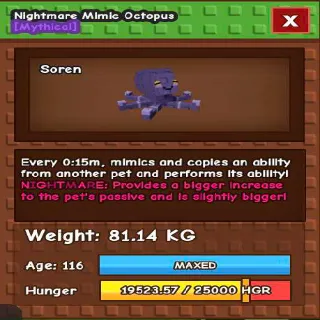 TITANIC NIGHTMARE MIMIC OCTOPUS(81.14KG MAX)(BOOSTED)