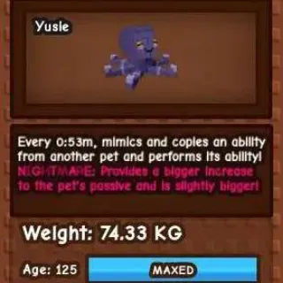 BOOSTED SEMI TITANIC NIGHTMARE OCTOPUS(74.33kg Max Age 125