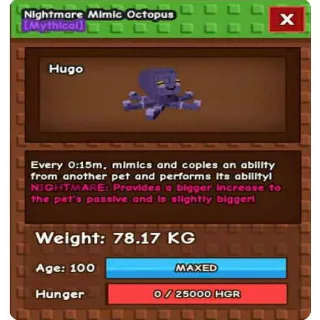 SEMI TITANIC NIGHTMARE MIMIC OCTOPUS