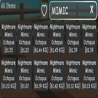 HUGE NIGHTMARE MIMIC OCTOPUS(SOLD PER PCS❗❗❗)