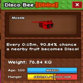 Semi Titanic Disco Bee(76.84kg Age 100)