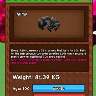 TITANIC NIGHTMARE SPIDER(81.39KG MAX)