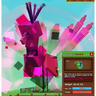 86kg Nightmare peacock Grow a Garden