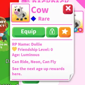 NFR cow adopt me