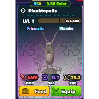 Wumbo Planktopolis Rainbow Serial #50 | Spongebob Tower Defense