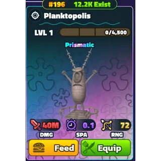 Planktopolis Gold Serial #196 | Spongebob Tower Defense