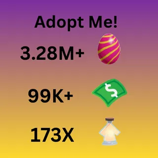 3.28M Candy Egg,99K Bucks,173X Potions Dog,Galapagos Sea Lion,Gumball Caterpillar,Jiggly Jerboa,Mouse,Practice Dog