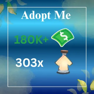 180k+ Bucks. 303x potions