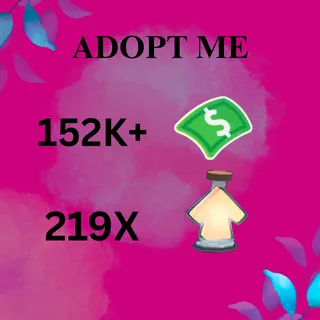 152k+ Bucks , 219x potions